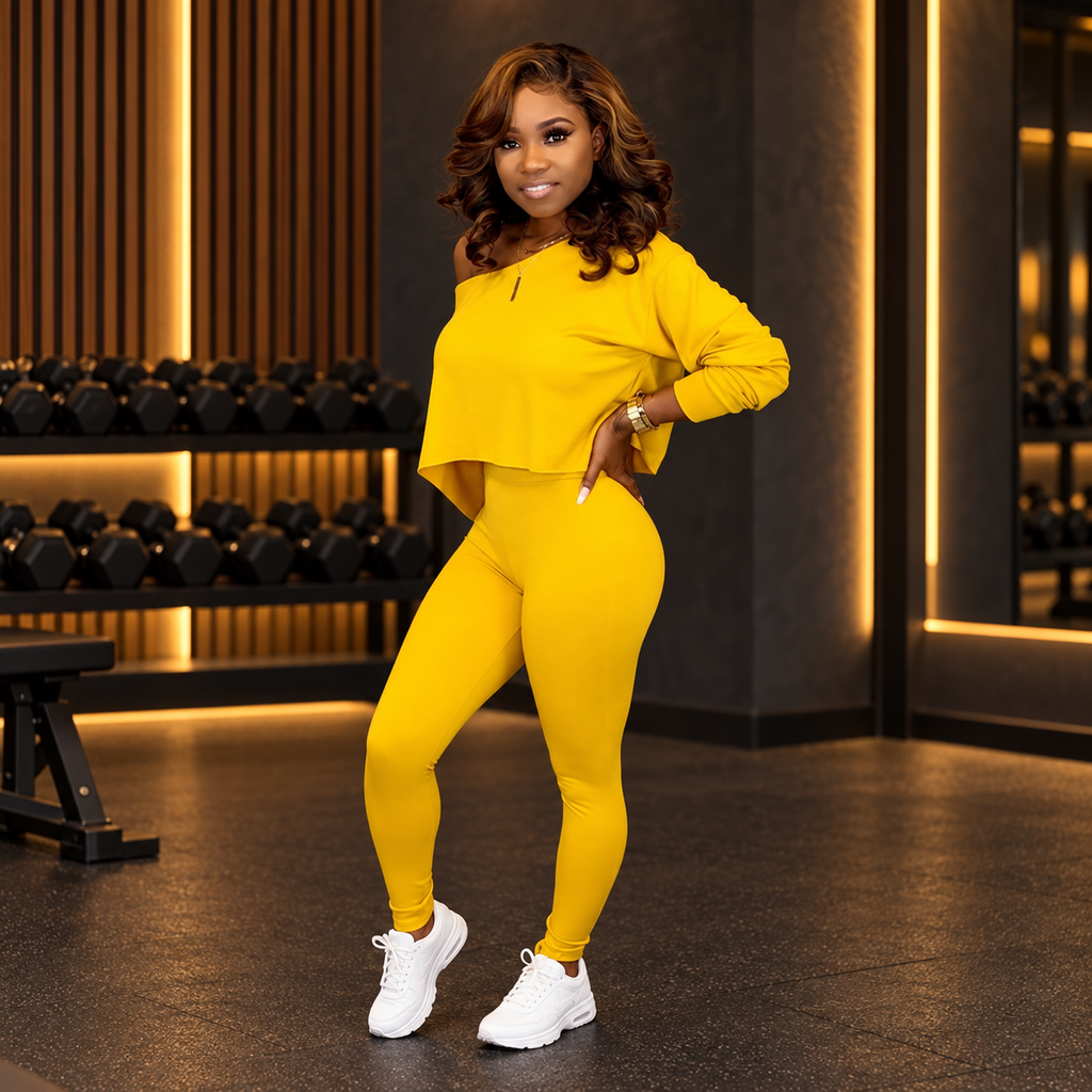 Women’s Long-Sleeve Top & Leggings Co-ord Set
